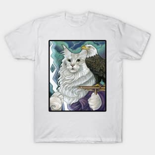 Cat Zeus - Black Outlined Version T-Shirt